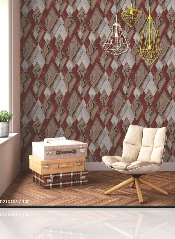Olive wallpaper, Modern / Geometric